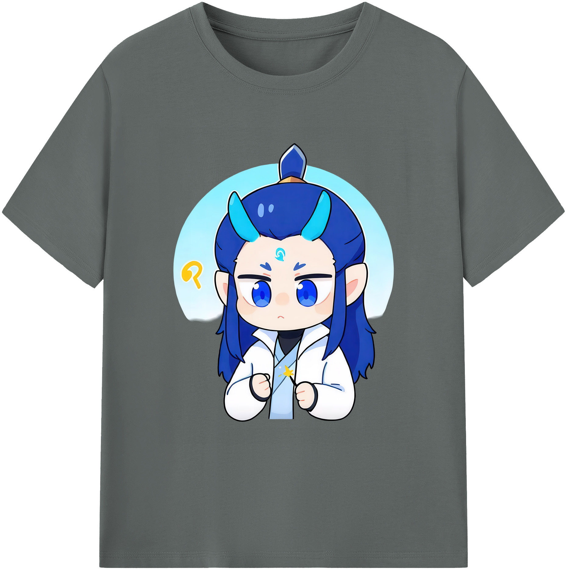 （画像用） Ne Zha 2 ナタ 魔童の大暴れ 綿100％ メンズ半袖Tシャツ｜肌触りやわらか＆通気性